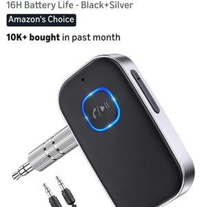 Black and Silver Bluetooth Adapter